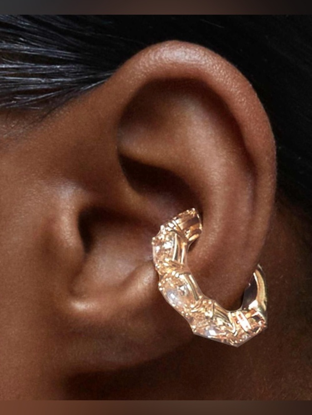 Swarovski Millenia Yellow Gold-Tone Plated Ear Cuff